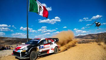 Sebastien Ogier (FRA)  Vincent Landais (FRA) Of team TOYOTA GAZOO RACING WRT are seen performing during the  World Rally Championship Mexico in Leon, Mexico on  18,March 2023 // Jaanus Ree / Red Bull Content Pool // SI202303190016 // Usage for editorial use only // 
