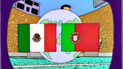 ¡Los Simpson de nuevo! Pronosticaron el empate entre Portugal y México