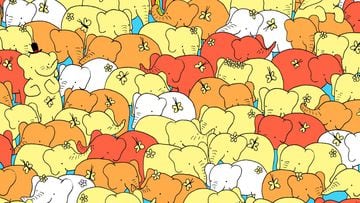 Reto visual: ¿Puedes encontrar el corazón escondido entre los elefantes?