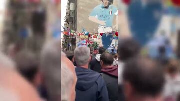 En Italia le hicieron un homenaje a Diego Armando Maradona