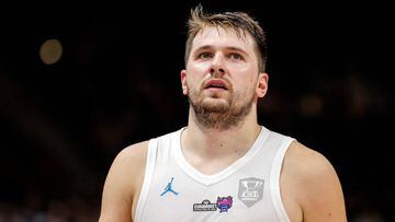 BERLIN, GERMANY - SEPTEMBER 10: Luka Doncic of Slovenia   during the FIBA EuroBasket 2022 round of 16 match between Slovenia and Belgium at EuroBasket Arena Berlin on September 10, 2022 in Berlin, Germany. (Photo by Pedja Milosavljevic/DeFodi Images via Getty Images)