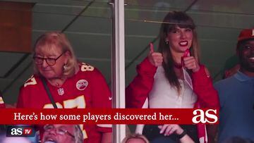 WATCH: The exact moment Chiefs players and staff realized Taylor Swift was at the game