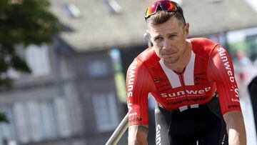 El ciclista irland&eacute;s Nicolas Roche, antes de tomar la salida en una etapa del Tour de Francia 2019.