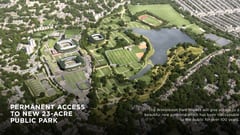Imagen del nuevo proyecto que quiere desarrollar Wimbledon en el Wimbledon Park Golf Club.
