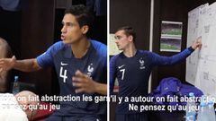 La imponente charla del equipo francés en el descanso de la final