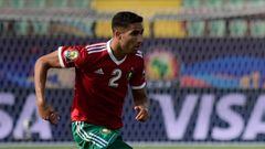 Achraf marc&oacute; un gol con Marruecos en el 0-3 a Burundi.