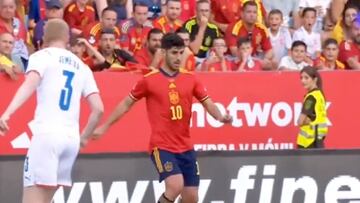 La jugadota de Asensio con España