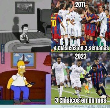 Los memes más divertidos de los partidos aplazados de Barcelona y Real Madrid