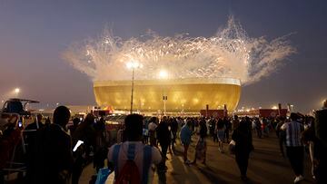 Imagen del Estadio Lusail antes de la final de la Copa del Mundo de Qatar 2022 entre Francia y Argentina.