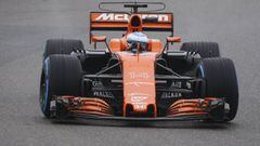 Fernando Alonso con el McLaren-Honda en China.