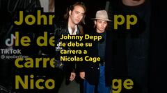 Johnny Depp afirma que su carrera como actor inició gracias a Nicolas Cage