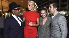Giancarlo Esposito, from left, Hannah Waddingham, Eliza Bennett and Phil Dunster at the 73rd Emmy Awards Performers Nominee Celebration hosted by Ketel One Family Made Vodka, on Friday, September 17, 2021 