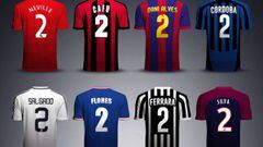 Los 16 legendarios futbolistas con el dorsal '2'; ¿Cuál es tu favorito?