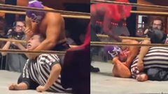 Escándalo en la WWE: ¡un luchador apuñala y muerde la cabeza de un árbitro!