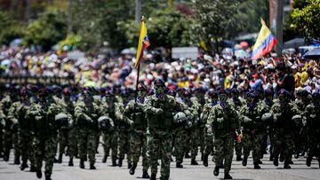 BOGOTÁ. Julio 20 de 2022. Desfile conmemorativo de la independencia de Colombia del 20 de Julio. (Colprensa-Mariano Vimos)