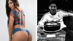 Miss Bumbum y Lionel Messi (Instagram)
