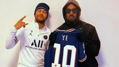 Neymar Kanye West Ye PSG redes sociales entrenamiento semana moda paris jordan donda