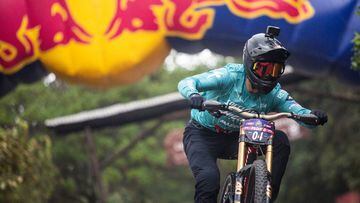 Camilo Sanchez performs during Red Bull Monserrate Cerro Abajo 2022 in Bogot&aacute;, Colombia on February 5, 2022 // SI202202050129 // Usage for editorial use only // 