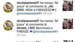 Nicola Sansone se deja querer por la Fiorentina.