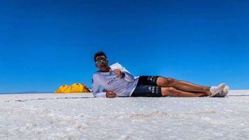 Inicia ultramaratonista Daniel Almanza recorrido de Los Cabos a Canc&uacute;n en 100 d&iacute;as