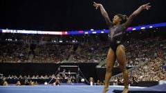 Simone Biles lands an insane triple-double at USA nationals