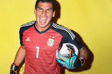 MOSCOW, RUSSIA - JUNE 12:  Nahuel Guzman of Argentina poses during the official FIFA World Cup 2018 portrait session at  on June 12, 2018 in Moscow, Russia.  (Photo by Michael Regan - FIFA/FIFA via Getty Images)