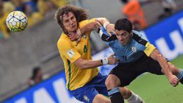 Luis Su&aacute;rez anot&oacute; el empate de Uruguay ante Brasil.