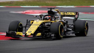 Carlos Sainz en su Renault. 