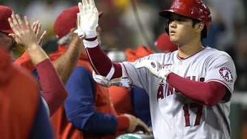 Watch: Shohei Ohtani Rocks Angels New Home Run Hat for the 1st Time - Los  Angeles Angels