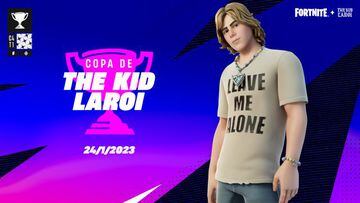 Anuncio oficial de la Copa de The Kid LAROI en Fortnite
