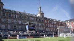 Football in the centre of Madrid