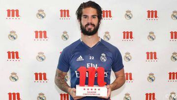 La afición del Madrid elige a Isco mejor jugador de la temporada