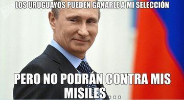 Los memes de la victoria de Uruguay ante Rusia