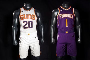 La camiseta de Phoenix Suns para la temporada 2017-18.