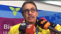 Antonio Rizola hablando del voleibol en colombia
