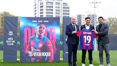 Vitor Roque, who made his Barça debut in Thursday’s LaLiga win over Las Palmas, was formally unveiled after signing from Athletico Paranaense.