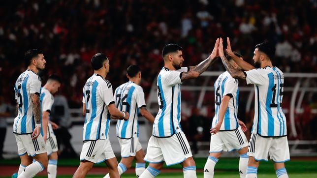 Sin Messi, Argentina brilla