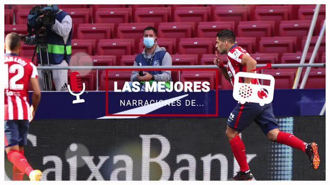 Así sonó el doblete de Suárez en su debut con el Atlético