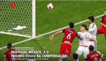 La reacción de la prensa internacional con el empate de México