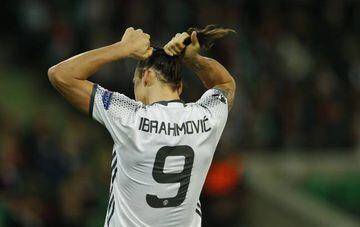 Manchester United's Zlatan Ibrahimovic: who doubted he could take over the famous number nine.