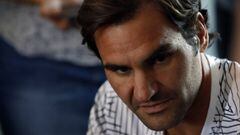 Roger Federer en la rueda de prensa del Miami Open 2017
