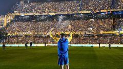 La noche de Román: fútbol, emociones y ovaciones en La Bombonera