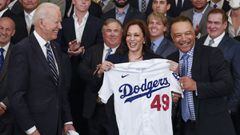 El presidente de los Estados Unidos, Joe Biden, recibi&oacute; este viernes a Los &Aacute;ngeles Dodgers en la Casa Blanca, despu&eacute;s de que ganaran la Serie Mundial en el 2020.