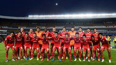 Equipo de Toluca durante el partido contra Querétaro, Correspondiente a la Jornada 10 del Torneo Clausura 2023 de la Liga BBVA MX, en el Estadio La Corregidora , el 05 de Marzo de 2023.