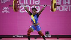 Ana Iris Segura gana medalla de plata en levantamiento de pesas en los Juegos Panamericanos Lima 2019.