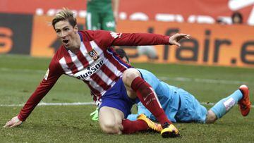 Torres scores his 100th goal for Atl&eacute;tico Madrid.