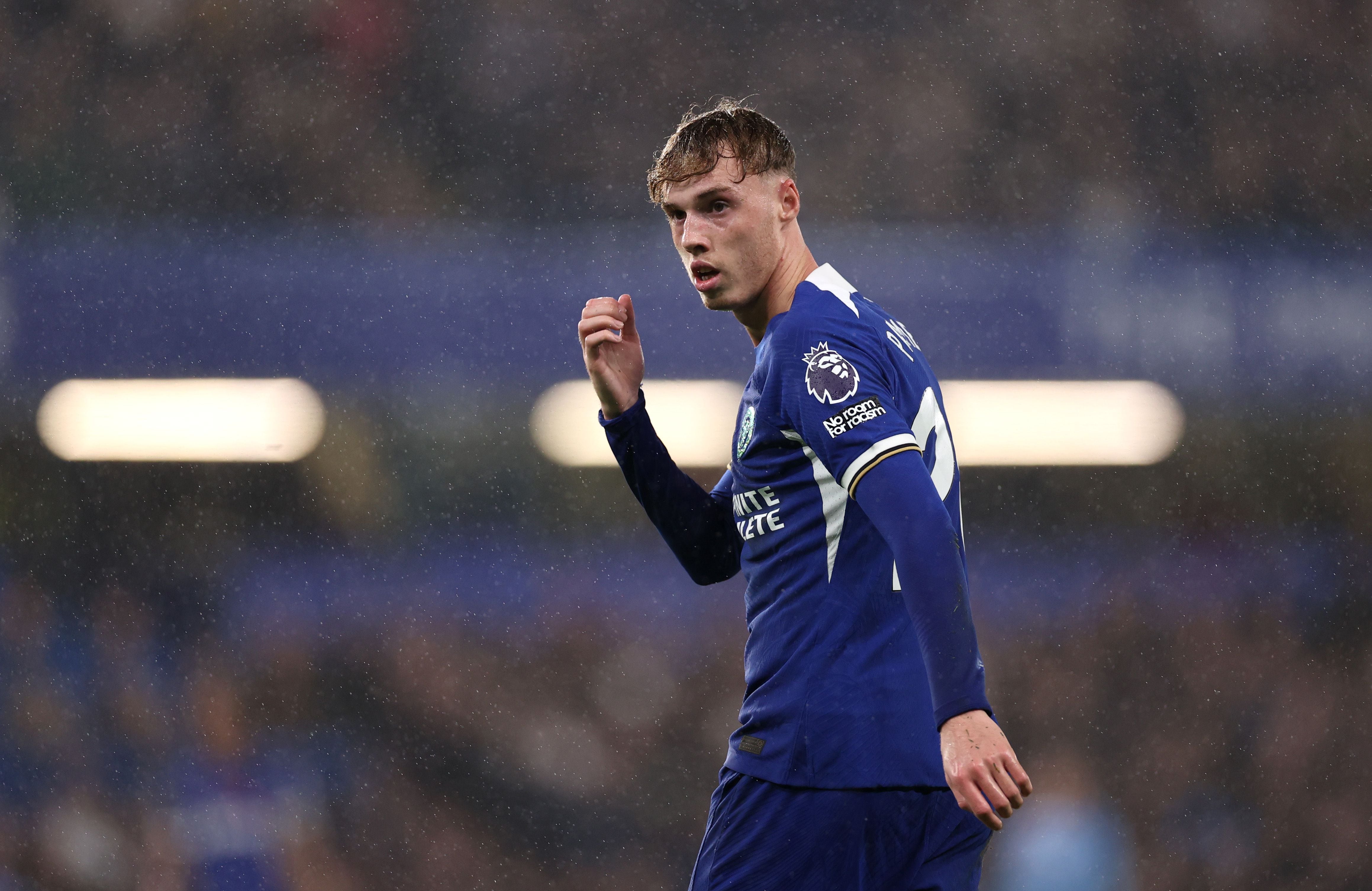 Cole Palmer, jugador del Chelsea, durante el partido ante el Manchester City.