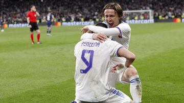 Benzema y Modric.