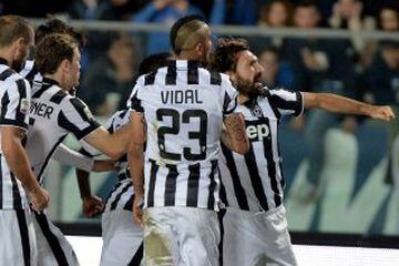 Arturo Vidal estuvo presente en el triunfo de Juventus ante Empoli.