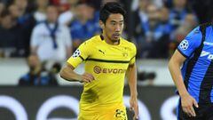 Shinji Kagawa, en el Brujas-Dortmund de Champions el pasado mes de septiembre.